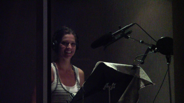 Tricia Helfer - VO recording for PostHuman - 6 May 2011